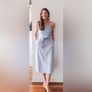 EVERLANE••Cotton Weave Picnic Dress••Size 4 NWT